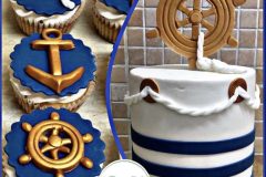 Torta Scenografica in pasta di zucchero &CupCakes