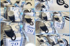 Scatoline Portaconfetti con  microfono in ceramica a calamita