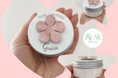 Scatolina Latta piccola con calamita in ceramica-Prima Comunione