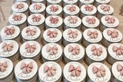 Scatolina latta piccola con fiocco in ceramica-Fiocco