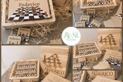 Scatola Regalo con cioccolatini incartati-Scacchi