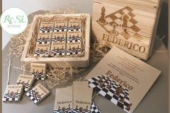Scatola Regalo con cioccolatini incartati-Scacchi