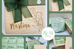Scatola Regalo con cioccolatini incartati-Tulipani