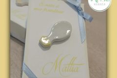 Scatolina Portaconfetti con mongolfiera a calamita in ceramica