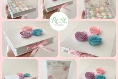 Scatola Degustazione Confetti con  fiori in carta