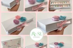 Scatola Degustazione Confetti con  fiori in carta
