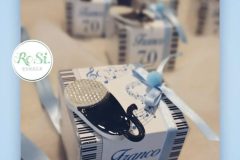 Scatolina Portaconfettii&Murshmallow con microfono in ceramica-La Musica