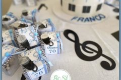 Scatolina Portaconfettii&Murshmallow con microfono in ceramica-La Musica