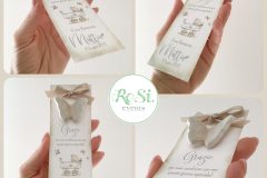 Segnaposto con farfalla in ceramica