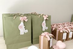 Cuor da appendere in scatola con  bag