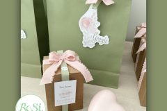 Cuor da appendere in scatola con  bag