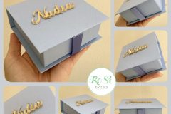 Scatola Degustazione Confetti con rosa in carta-Roses