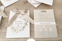 Segnaposto con semi di girasole-Wedding