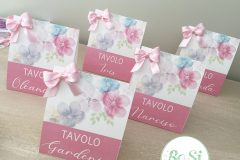 Segnatavoli-Fiori Pastello