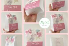 Segnatavoli-Fiori Pastello