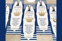 Segnaposto Segnalibro con coroncina in plex