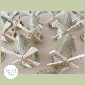 Bomboniera-Mulino in ceramica